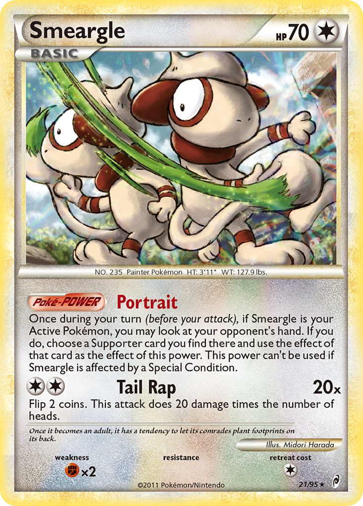 Smeargle (21/95) [HeartGold & SoulSilver: Call of Legends]