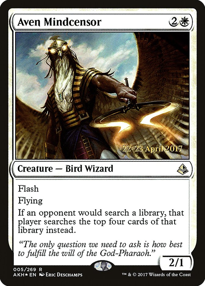 Aven Mindcensor  [Amonkhet Prerelease Promos]