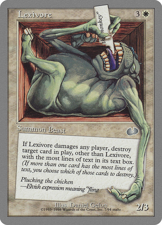 Lexivore [Unglued]