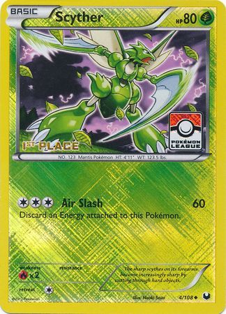 Scyther (4/108) (League Promo 1st Place) [Black & White: Dark Explorers]