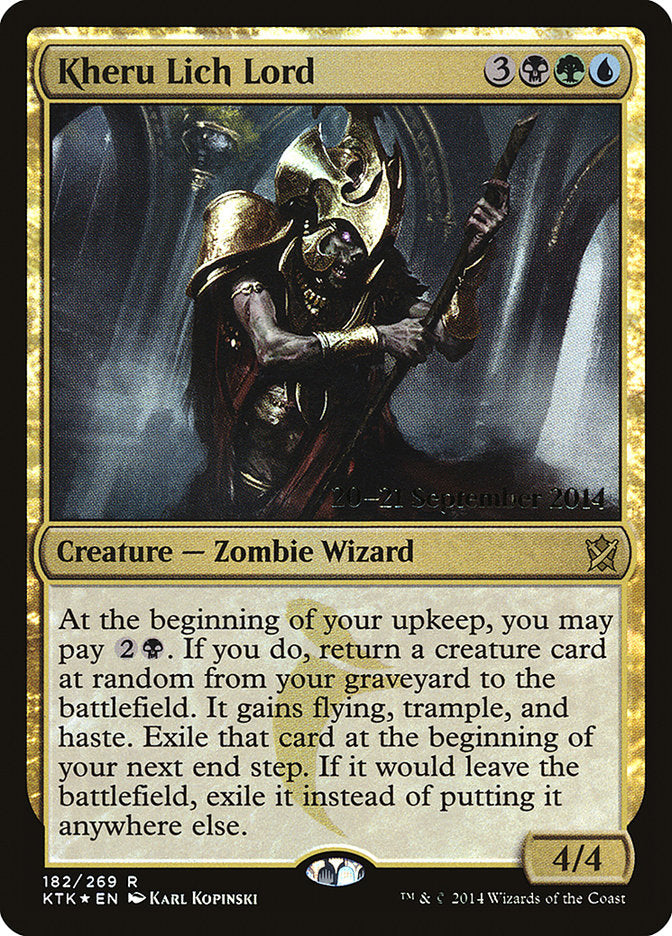 Kheru Lich Lord  [Khans of Tarkir Prerelease Promos]