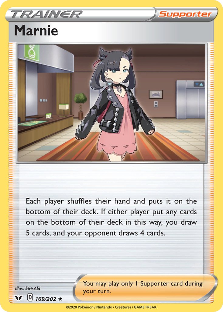 Marnie (169/202) (Theme Deck Exclusive) [Sword & Shield: Base Set]