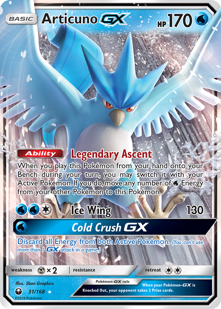 Articuno GX (31/168) [Sun & Moon: Celestial Storm]