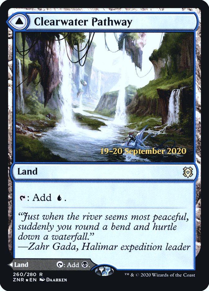 Clearwater Pathway // Murkwater Pathway  [Zendikar Rising Prerelease Promos]