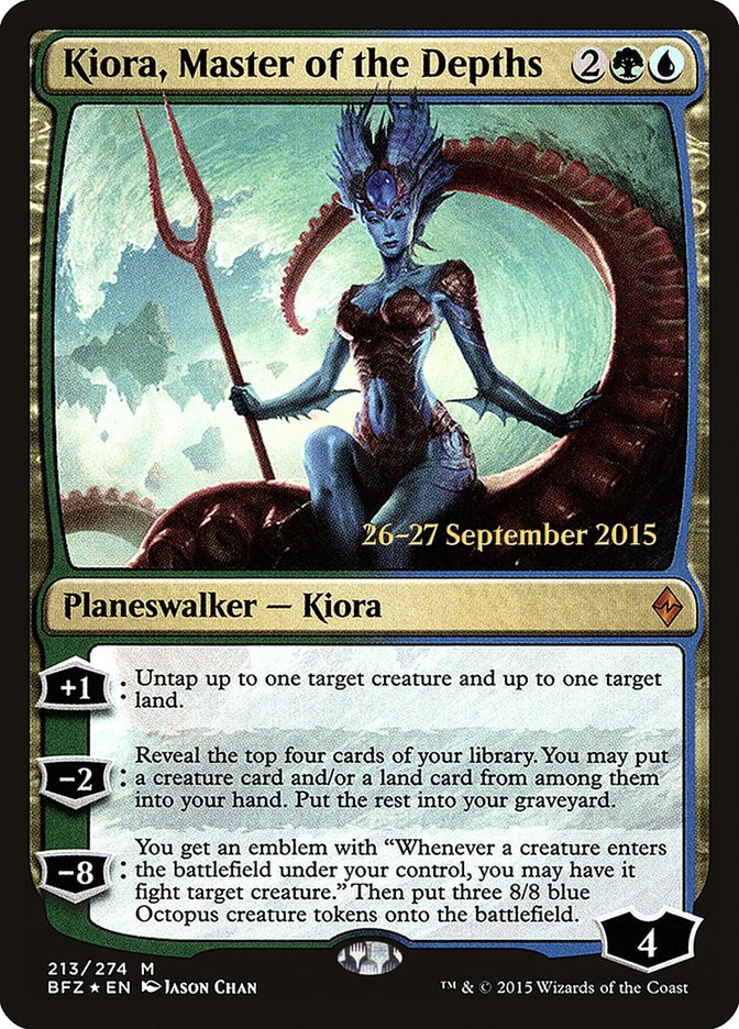 Kiora, Master of the Depths  [Battle for Zendikar Prerelease Promos]