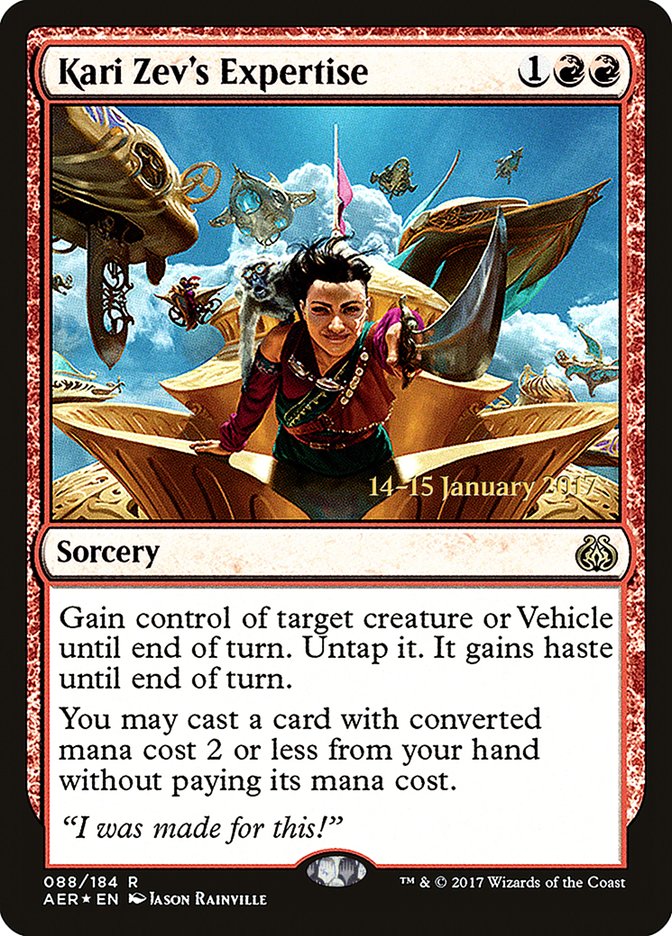 Kari Zev's Expertise  [Aether Revolt Prerelease Promos]