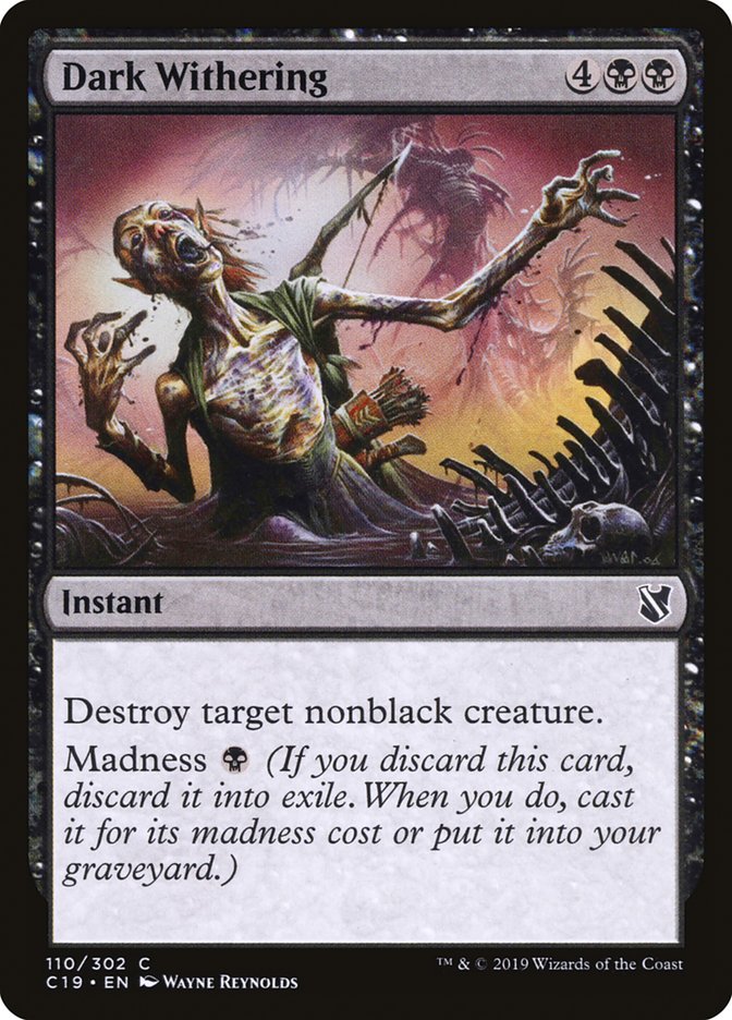 Dark Withering [Commander 2019]