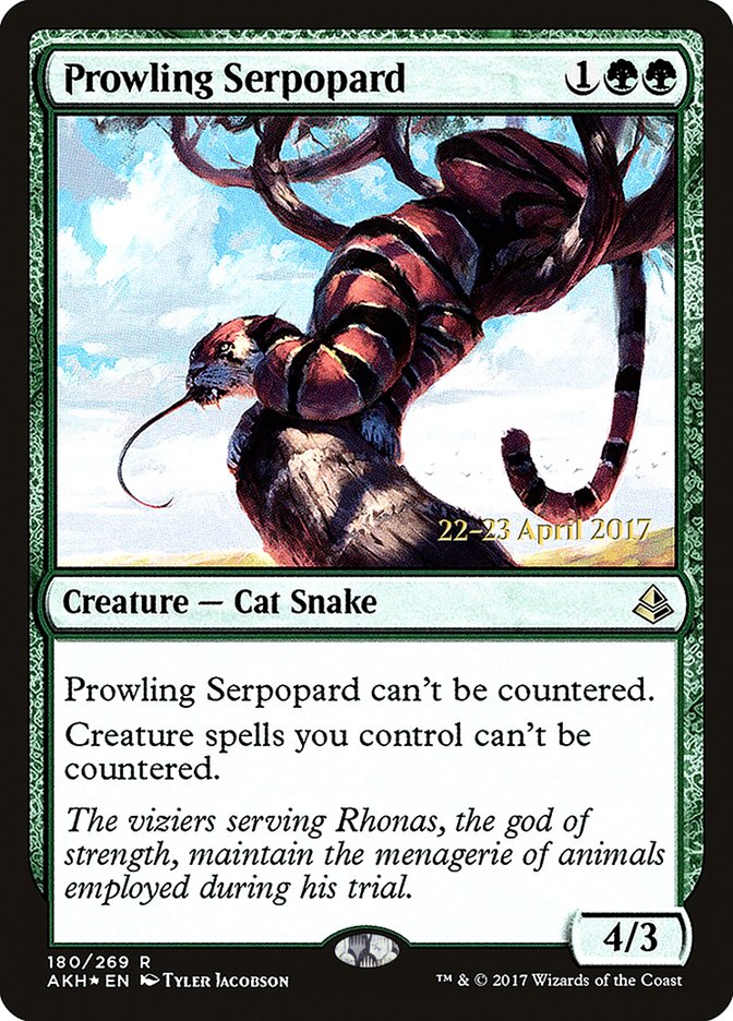 Prowling Serpopard  [Amonkhet Prerelease Promos]