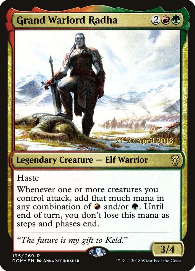 Grand Warlord Radha  [Dominaria Prerelease Promos]